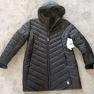 Brand New Black Spyder Puffer sz Large